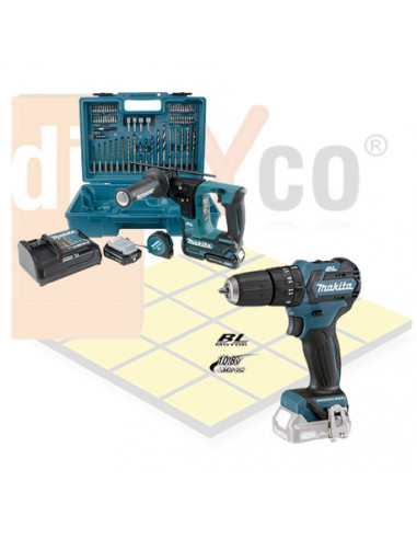 Combo Taladro combinado HP332DZ y  Martillo ligero HR166DSAE1 Makita