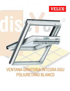 Ventana de tejado giratoria INTEGRA Velux GGU poliuretano blanco