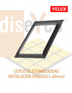 Cerco de estanqueidad instalación  hundida (-40mm)