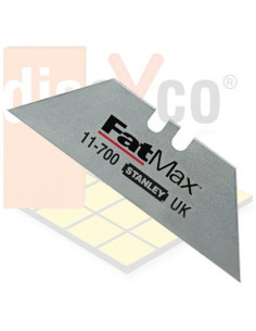 Hoja de cuchillo Stanley Fatmax trapezoidal blister de 10 uds ref. 2-11-700