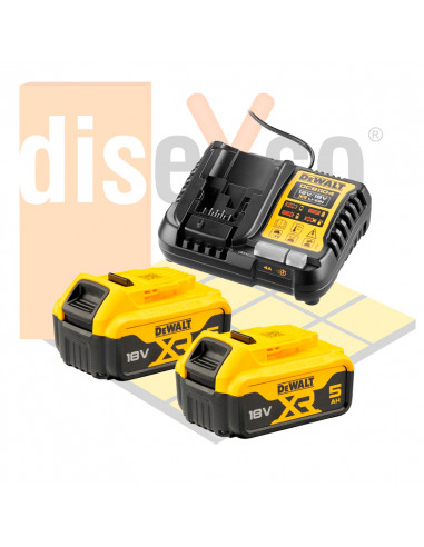 Baterías de carril DeWALT DCB1104P2 -...