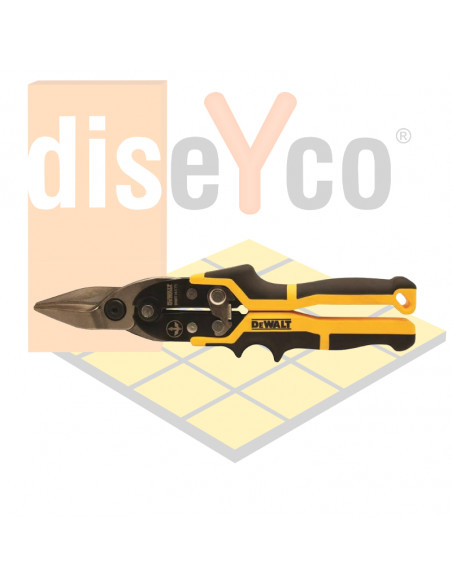 Tijeras Corta Chapas ERGO DeWALT - Corte recto modelo DWHT14675-0