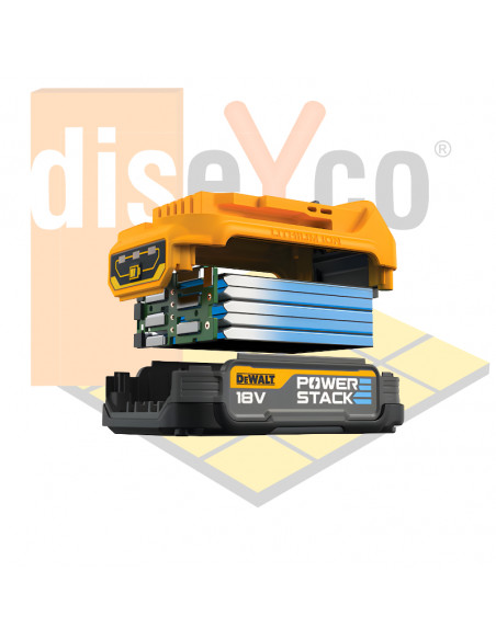 Batería de carril compacta DeWALT 18V POWERSTACK DCBP034-XJ