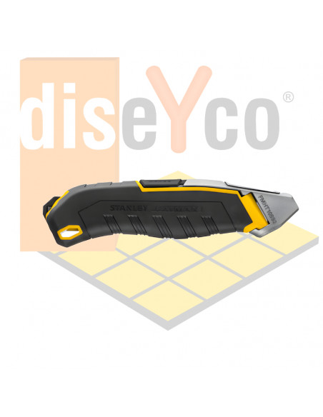 Cúter Stanley 18mm ref. FMHT10592-0 con sistema de segmentación de cuchilla