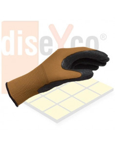 Guante de látex marron