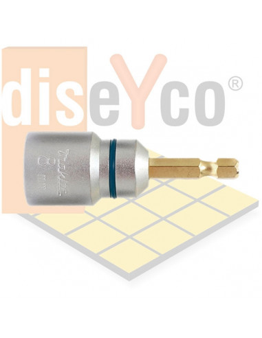 Llave de vaso para varilla roscada