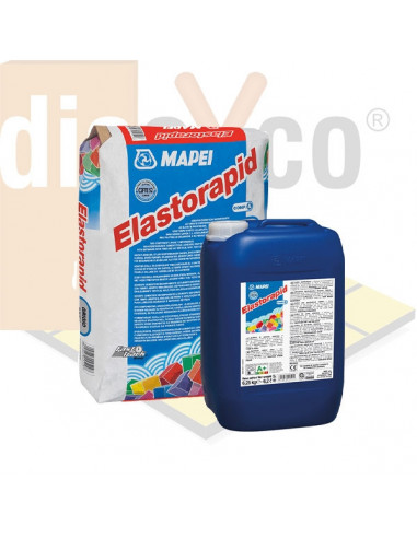 Elastorapid gris (A+B) saco 25 kg.+ garrafa 6.25 kg.