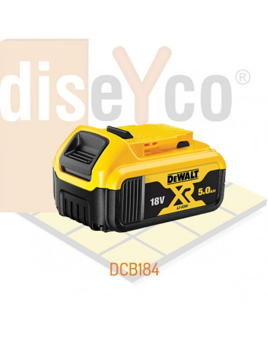 Batería Carril XR 18V LI-ION 4,0AH DeWALT Mod. DCB182