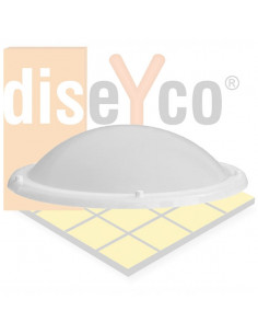 Cúpula circular para claraboya