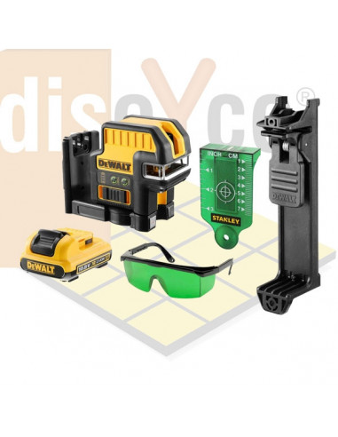 Comprar Laser de línea DeWALT DCE0822D1G 2 puntos cruz verde