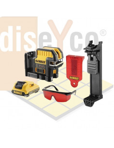 Laser de línea DeWALT DCE0825D1R 5 puntos cruz roja